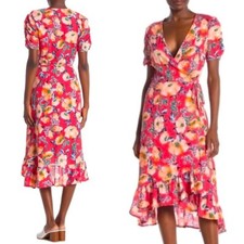 NWT Everleigh wrap around dress, size m