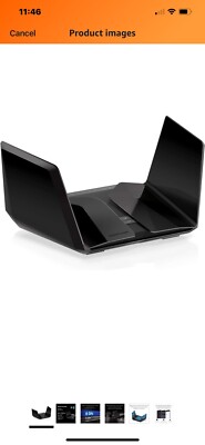 Netgear Nighthawk RAXE500 AXE11000 Tri-Band WiFi 6E Router Black , Open Box