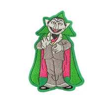 Sesame Count Patch , Iron On/Sew On