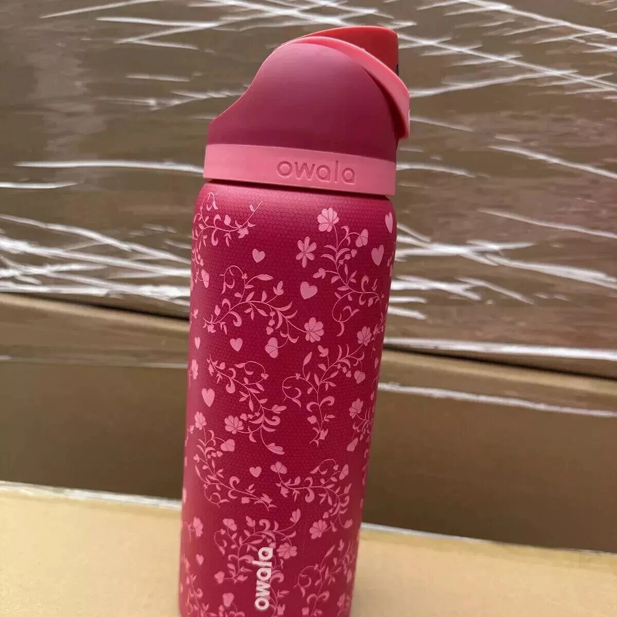 24OZ Owala FreeSip Water Bottle Love Letter Special Edition PINK - 2025 NEW