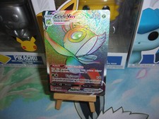 Carte Pokémon Celebi Vmax 199/198 full art rainbow EB06 Règne de Glace FR