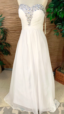 petite dresses for beach wedding guest Interstella Sequin Long Sleeve Mini Dress White