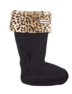 leopard print welly socks