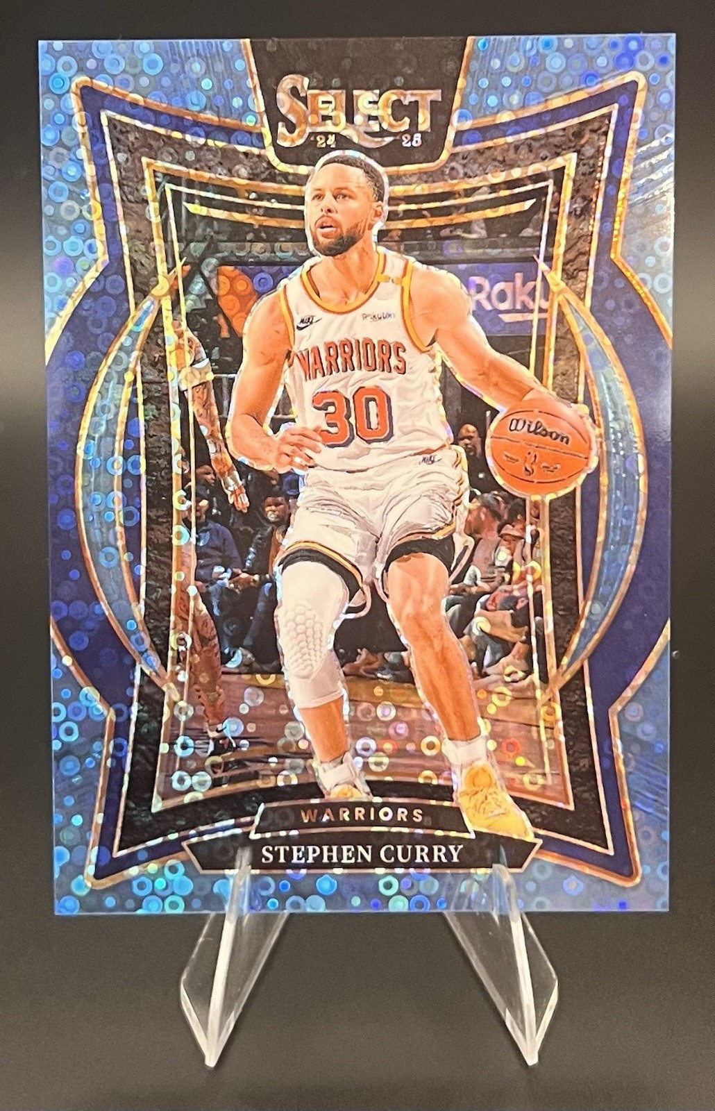 2024-25 Select Stephen Curry Concourse Light Blue Disco Prizm /99 #7 Warriors