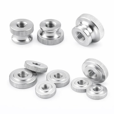 Stahl gerändelte Stufenmuttern - Nickel