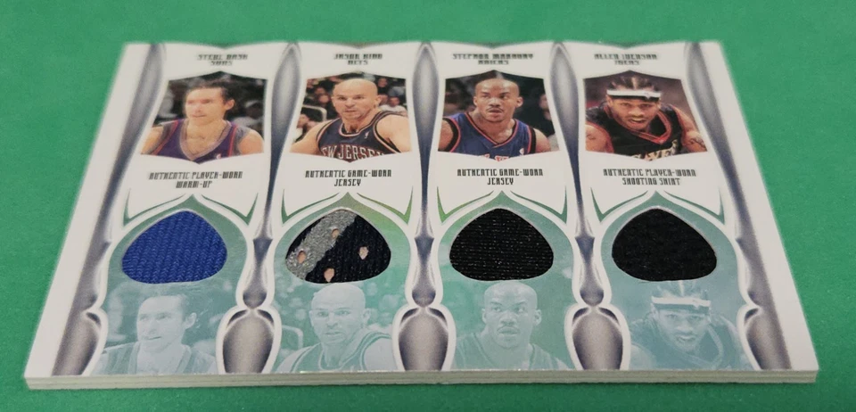 2006 Luxury Box 7 Player Jersey Relic Steve Nash Allen Iverson Jason Kidd /140 - Image 3 of 4
