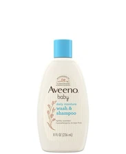 Aveeno Baby Wash and Shampoo 8 Fl Oz Tear Free Gentle Cleansing Formula - New