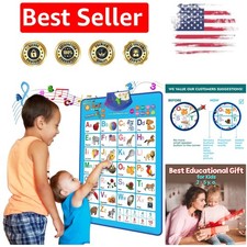 Compact ABC Wall Chart for Early Learners  Perfect Gift for Toddlers Ages 1-5