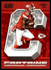 Tyreek Hill 2018 Score #12 Captains Kansas City Chiefs Football Card