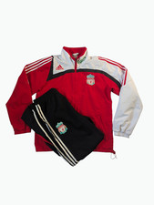 Adidas Liverpool FC 2007/2008 TRACKSUIT JACKET  PANTS Football Soccer Sz M / L