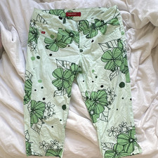 VINTAGE RARE Miss Sixty Caprihose Damen Blume...