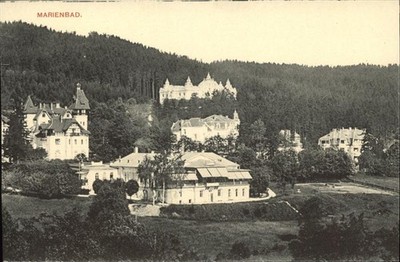 Mariánské Lázně Czech Republic Bohemia partial view parks Bohemia
