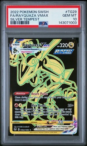 Rayquaza Vmax #TG29 PSA 10 Gem Mint 2022 Pokemon Sword & Shield Silver Tempest
