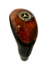 Gear Shift Knob For Mercedes W202 C208 209 W210 W211 W220 Walnut- Leather