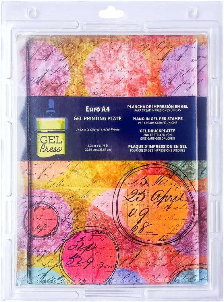 Gel Press Monoprinting Print Plate - A4 (21 X 29.7 cm) Gel Plate - Printmaking