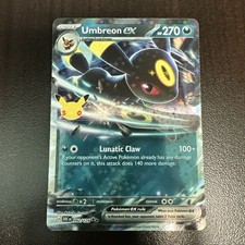 Umbreon EX Pokemon 30° Anniversario - Carte Pokemon 092/128 umbreon tcg