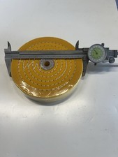 NEW    2 Pcs 6'' Cotton Buffing Wheel, 1/2'' Arbor 55 Ply 6 inches, Yellow