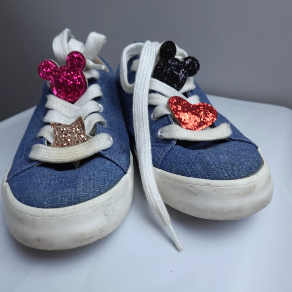 Zapatillas Gap x Disney Azul Denim Lace Zapatos Niñas Talla 3 Foto 2 de 4