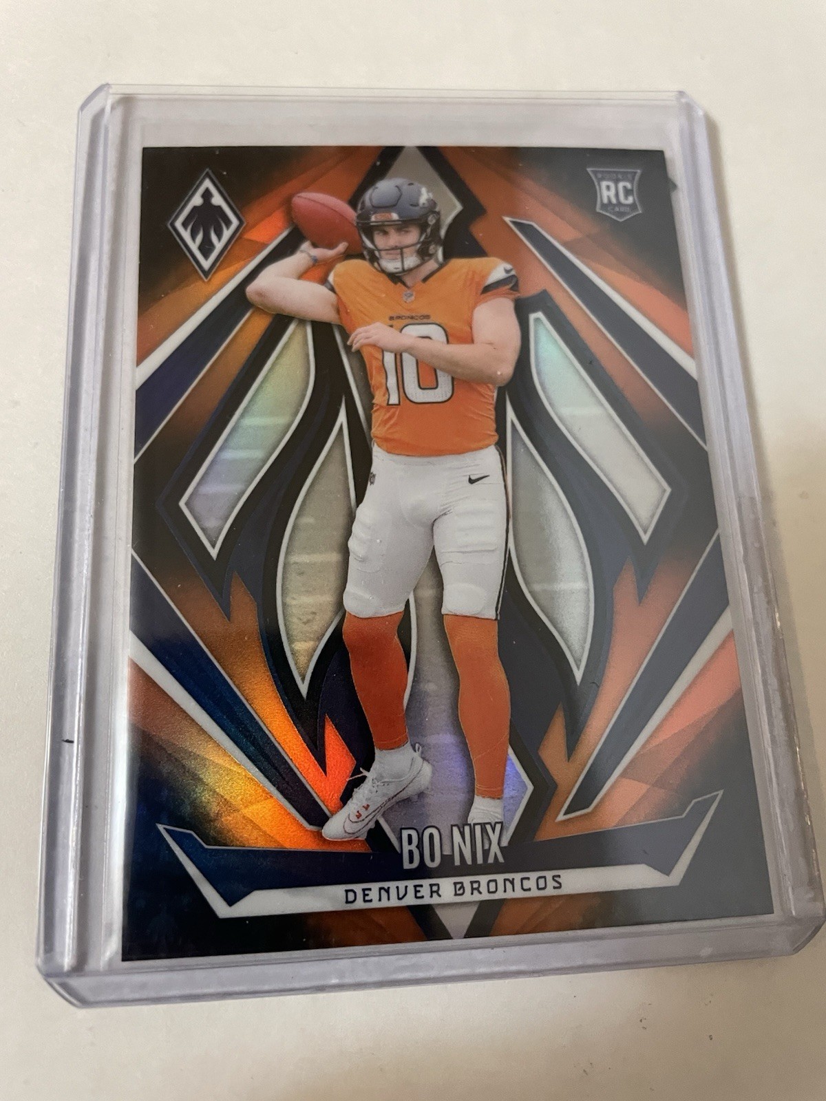 2024 Panini Phoenix - Rookies Bo Nix #159 Orange Fade (RC)