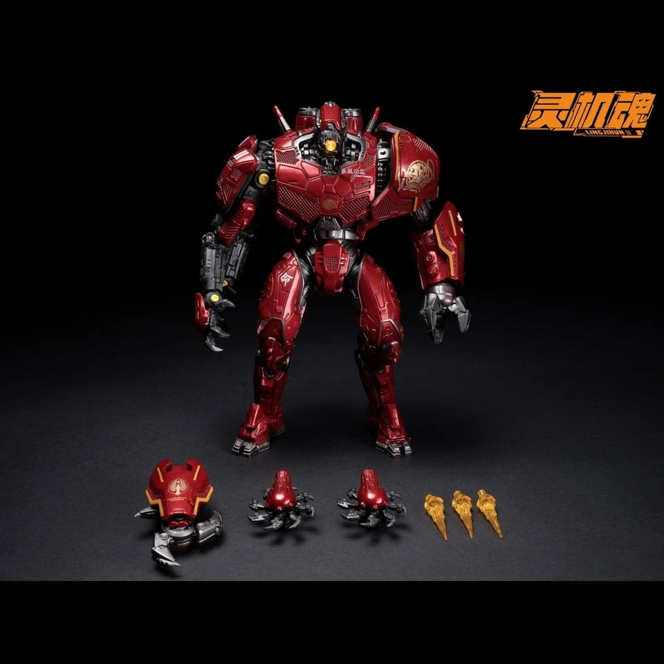 LINGJIHUN Pacific Rim Crimson Typhoon Lite Ver Mech Toy Action Figure Collection - Image 3 of 4