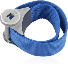 Oil Filter Wrench with Strap Wrench,Adjustable Removal Tool Blue 