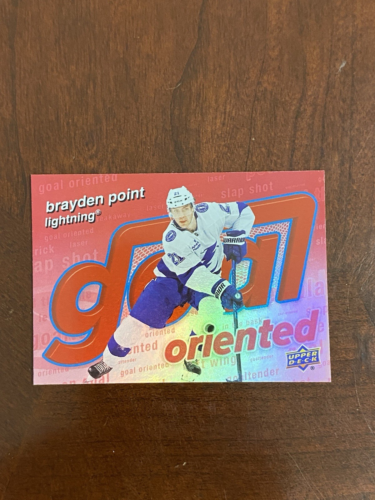 2025-26 Upper Deck Series 1 Goal Oriented Brayden Point #GO-13 Red /199 SP