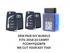Diy Bundle Pair Of Oem Toyota 2018-24 Camry Flip Key Keyless Remote Hyq12bfb