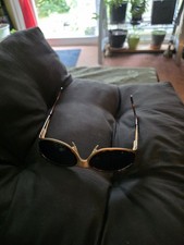 Arnette Raven Arnet Raven Brown lenses Gold Metal frame Wrap Around 