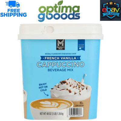 Member's Mark French Vanilla Cappuccino Beverage Mix, 48 oz   Rich & Creamy.