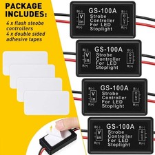 Led Flasher Control Module 16 Selectable Flash Warning Strobe Patterns 12v