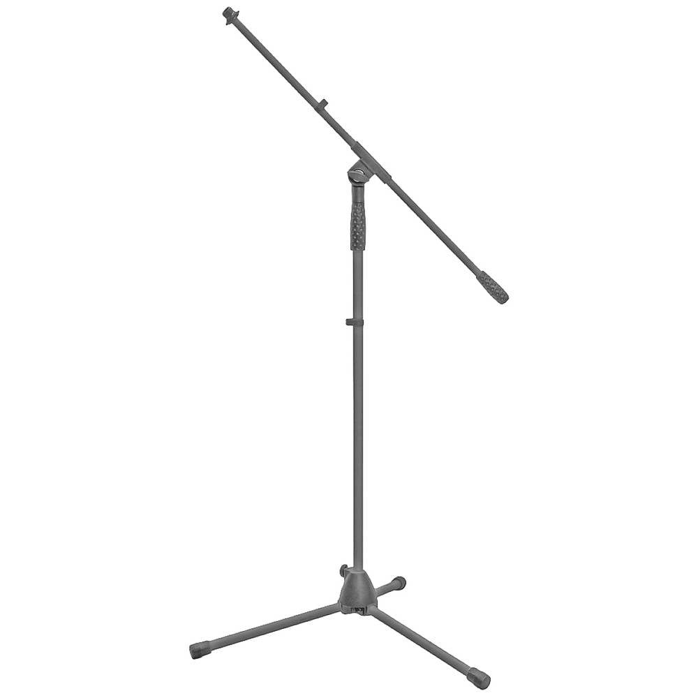 Trépied de microphone Omnitronic MS-1B noir avec filetage extérieur ajustable 3/8 et 5/8