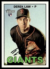 2016 Topps Heritage High Number #697 Derek Law San Francisco Giants Rookie
