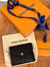 Louis Vuitton Victorine Wallet Empreinte Black Leather, Bills, Coins, Cards Box