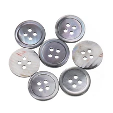 7Pcs Shell Buttons, Mother of Pearl Button 18mm Sewing Buttons,Grey