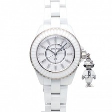 Chanel J12 H6478 White Gold Ceramic Diamond 33.0mm White Dial Quartz #YKW316