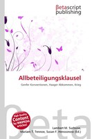 Lambert M. Surhone (U. A.) | Allbeteiligungsklausel | Taschenbuch | Deutsch