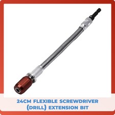 24cm Flexible Drill Screwdriver Bit Extension Adaptor Connect Drive Shaft to Bit