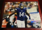 BAS COA STEFON DIGGS SIGNED 8x10 FOOTBALL PHOTO