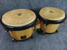 LP Aspire Bongos 6-3/4 & 8 Inch Natural Wood Student Model Latin Percussion