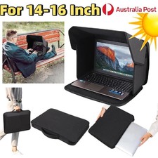 Laptop Sun Shade Bag Portable Foldable 16 Inch Computer Privacy Hood Outdoor AU