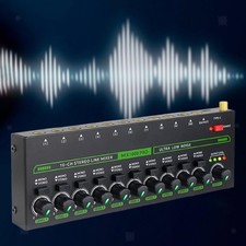 Mixer audio 10 Entrée Console de mixage sonore à faible bruit pour les