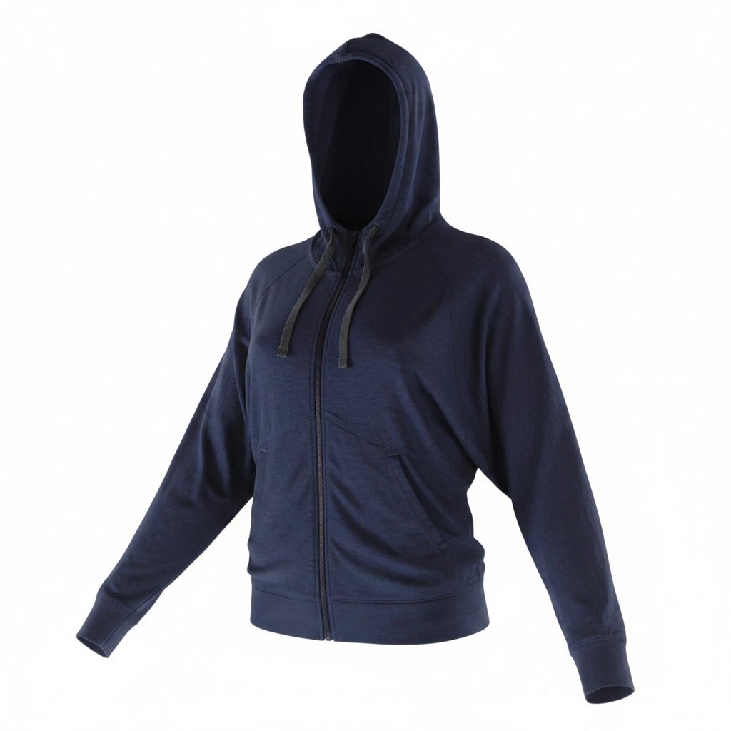 Icebreaker NZ Women's Grey Zip-Up 100% Merino Wool Warm Thermal Jacket - Medium