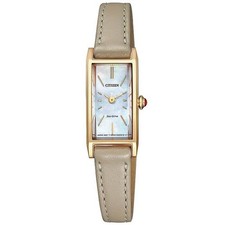 CITIZEN EG7043-17W Unused Kii Eco Drive Crystal glass SS Women Wrist watch