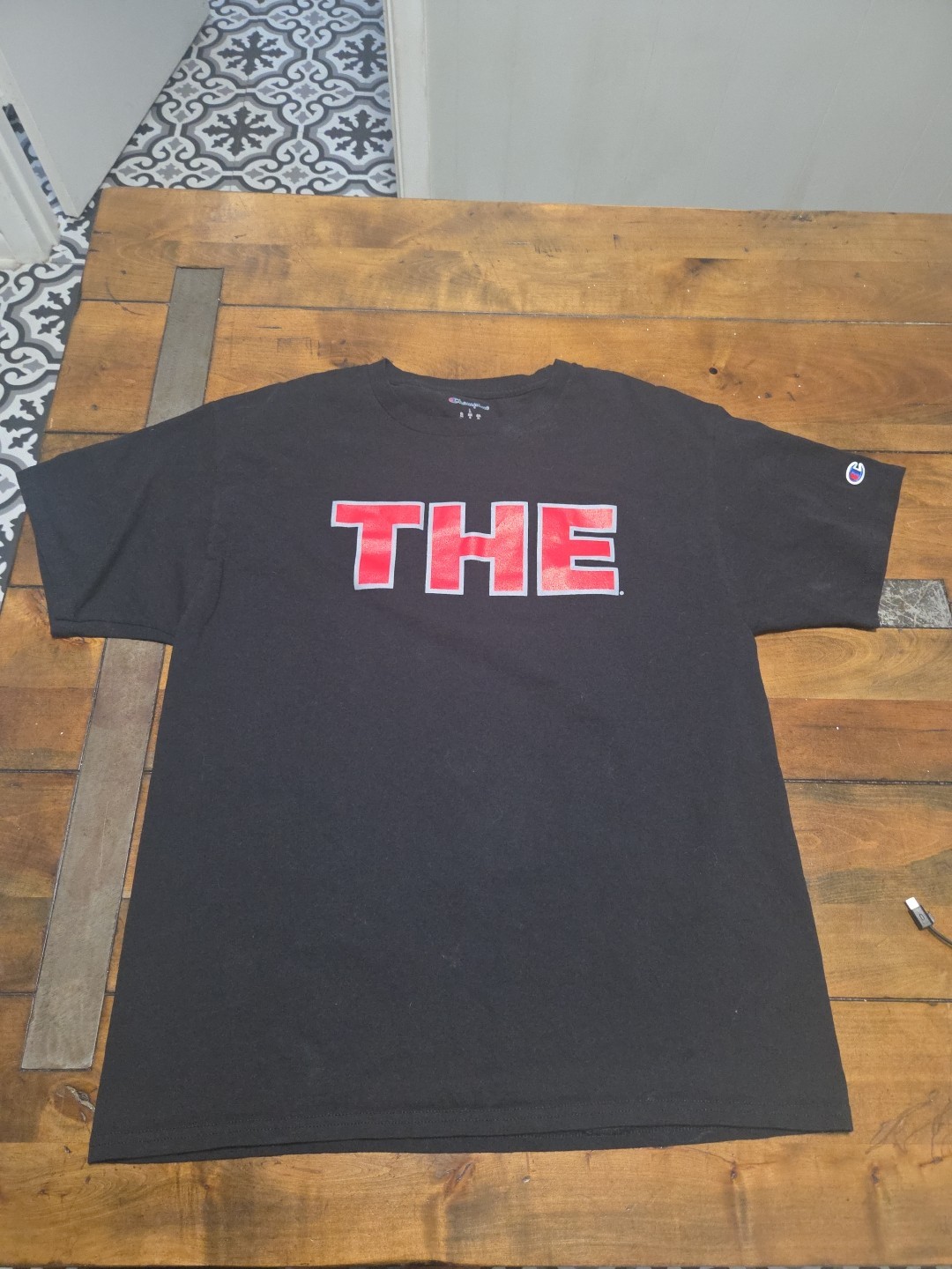 Champion Ohio State Buckeyes THE University Black Graphic T Shirt  Men's Med