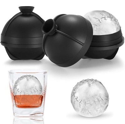 2 Pack Baseball Ice Cube Mold 2.5 Inch Large Silicone 3D Baseball Ice Cube Molds