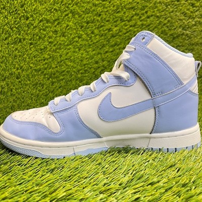 ハッピー Nike Dunk High Aluminum Womens Size 7.5 Light Blue White Athletic