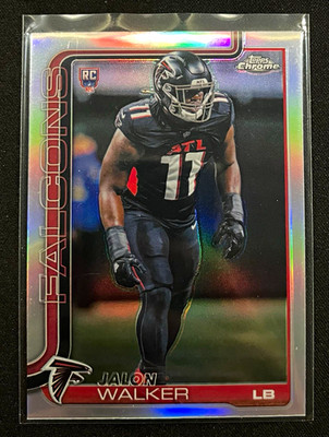 Topps Chrome 2025 - Jalon Walker Atlanta Falcons #354 - Refractor Rookie RC