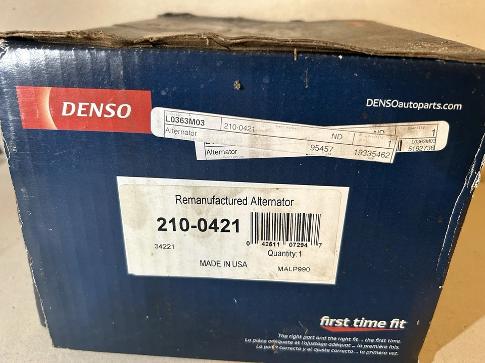 Alternador NOS DENSO 210-0421 JAGUAR XK8, XJ8, XJR, XKR, VANDEN PLAS  Foto 4 de 4