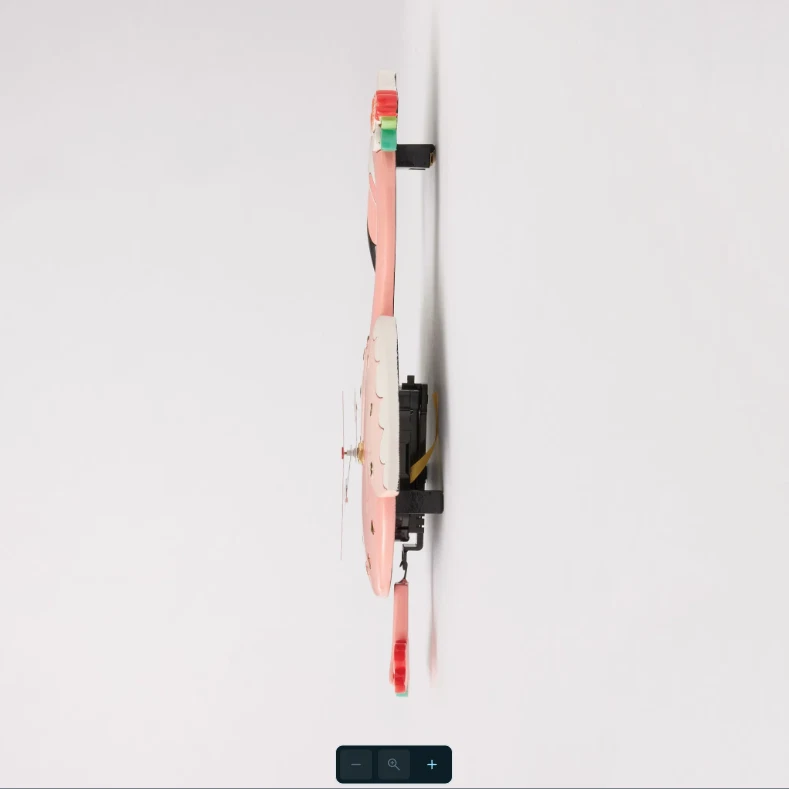 Allen Designs Divertido Pinky Reloj de Pared Péndulo Analógico Colgante Batería Rosa 6016853 Foto 4 de 4