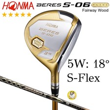 HONMA BERES S-06 5-Star GP 5W 18  Fairway Wood RH S-Flex ARMRQ X47 Made in JP